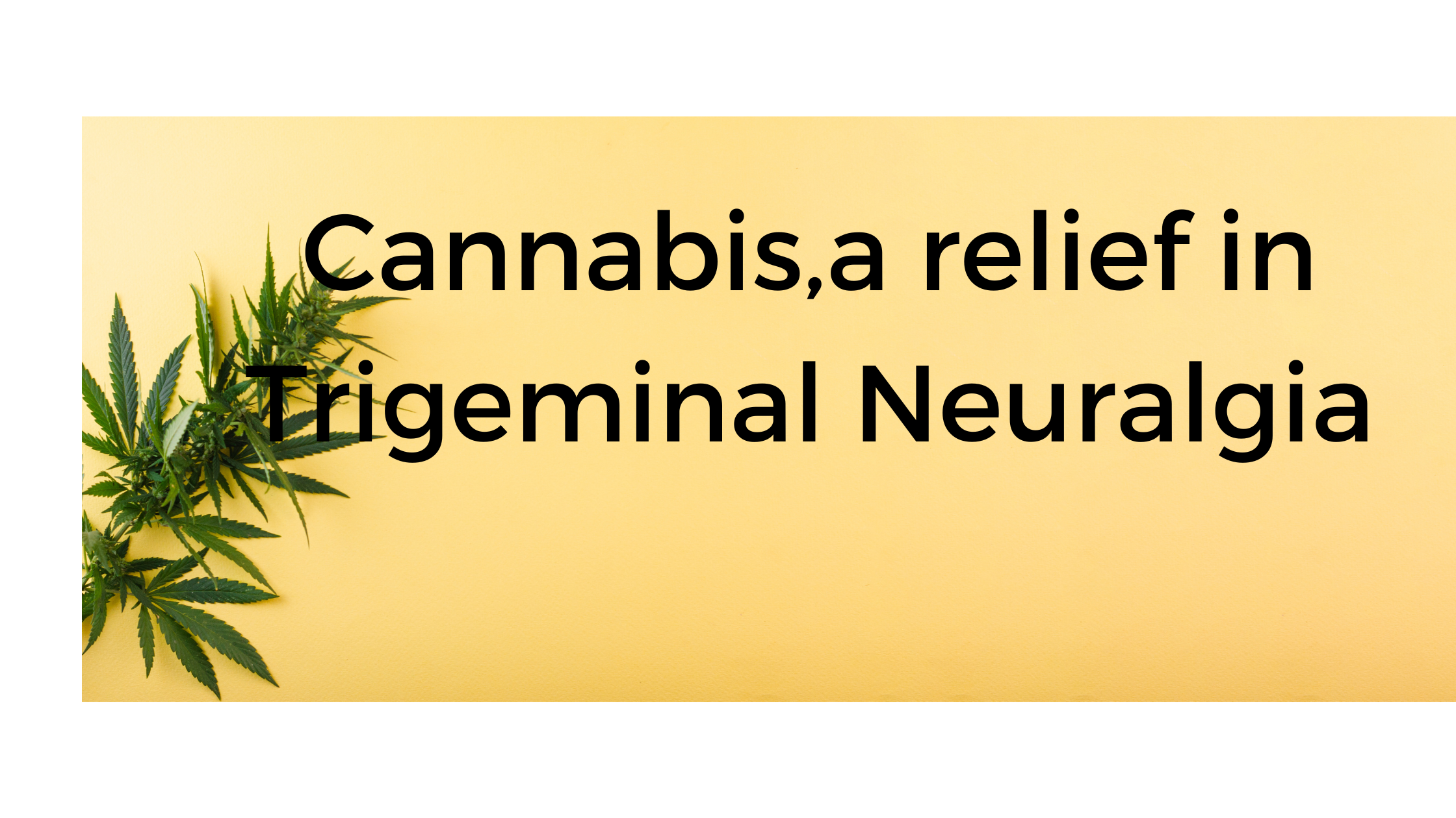 Cannabis as a Promising Treatment for Trigeminal Neuralgia.